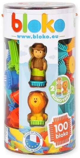 Τουβλάκι Bloko Bristles Σφηνο Jungle για 1+ Ετών 100τμχ