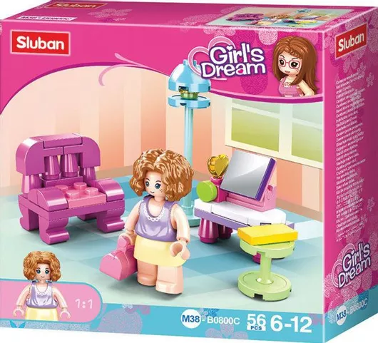 Τουβλάκι Sluban Living Room για 6+ Ετών 56τμχ