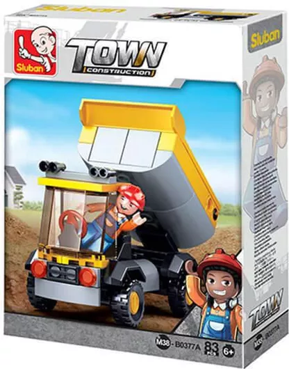Τουβλάκι Sluban Town Small Dump Truck 83τμχ