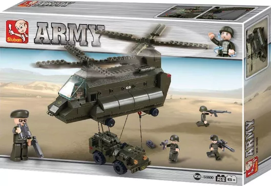 Τουβλάκι Sluban Army Transport Helicopter για 6+ Ετών 370τμχ
