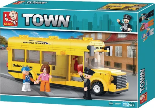 Τουβλάκι Sluban Town: School Bus για 6+ Ετών 219τμχ