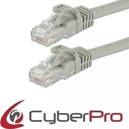 CyberPro U/UTP Cat.6 Cable 1m Γκρι