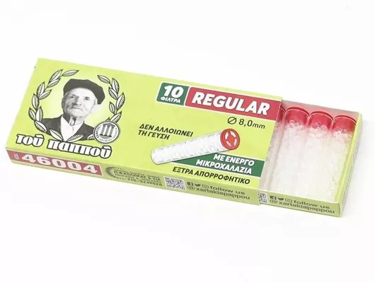 Του Παππού Ανταλλακτικά Φίλτρα Regular Ενεργού Χαλαζία 8mm 10x 1τμχ