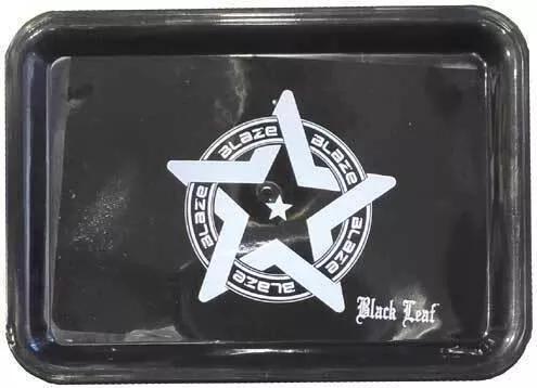 Rolling Tray Black Leaf 1τμχ