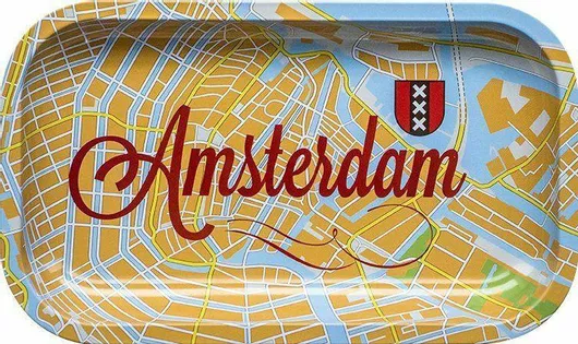 Rolling Tray Δίσκος Amsterdam Map - Small (16x27cm)