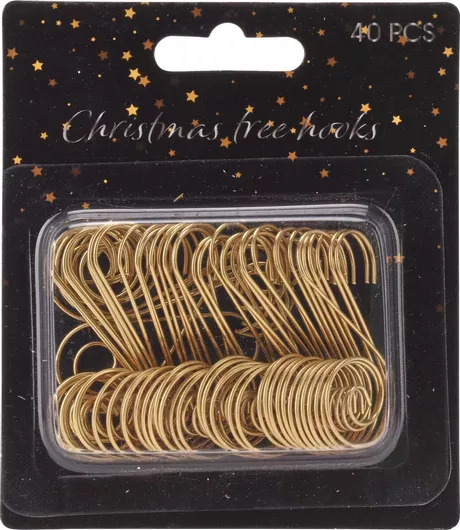 JK Home Decoration Γαντζάκια 40τμχ Χρυσά