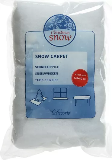 Kaemingk Χριστουγεννιάτικος Τάπητας Χιονιού 120x80εκ