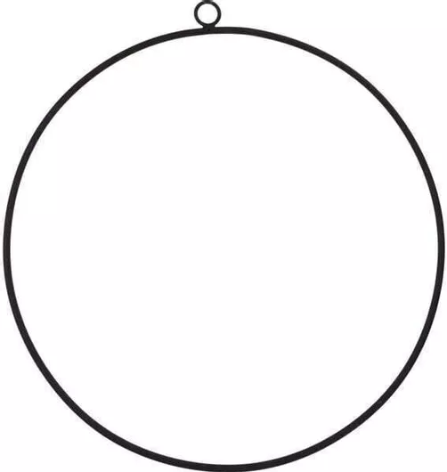 ΣΤΕΦΑΝΙ ΑΛΟΥΜΙΝΙΟΥ ΚΡΕΜΑΣΤΟ 30CM ΜΑΥΡΟ