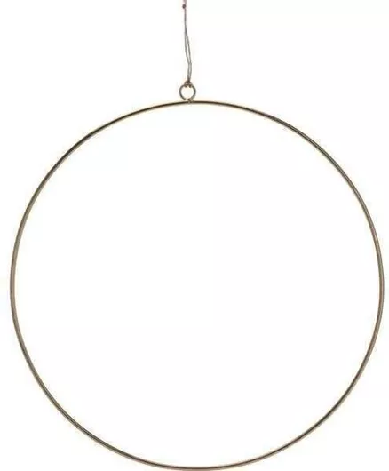 ΣΤΕΦΑΝΙ ΑΛΟΥΜΙΝΙΟΥ ΚΡΕΜΑΣΤΟ 50CM ΧΡΥΣΟ