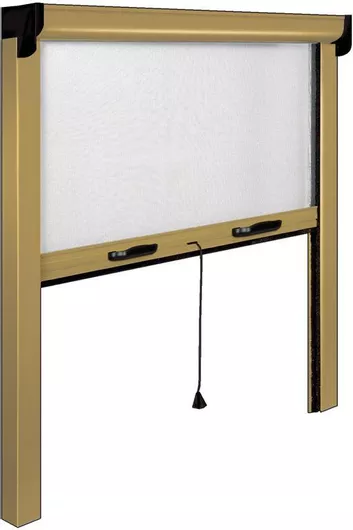 Σίτα Σετ - Κουνουπιέρας Με Διχτυωτό Υαλοπλέγμα Για Παράθυρα 80/100 X 160cm Μπρονζέ 50456 MAURER