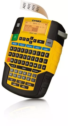 Ετικετογράφος Χειρός Dymo Rhino 4200 Ηλεκτρονικός σε Κίτρινο Χρώμα