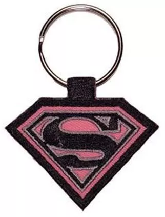 Μπρελόκ ΥΦΑΣΜΑΤΙΝΟ SUPERMAN ΡΟΖ