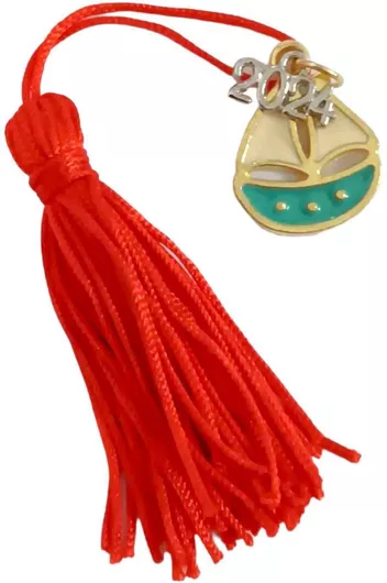 Γούρι Kalliopisilver 2024 Χειροποίητο Καράβι Γαλάζιο 2.5cm