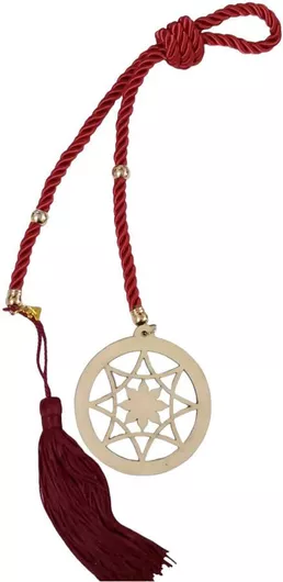 Γούρι Kalliopisilver 2025 Χειροποίητο Κρεμαστό 2024 αστερι με κοκκινο κορδονι 45cm 2024-2310