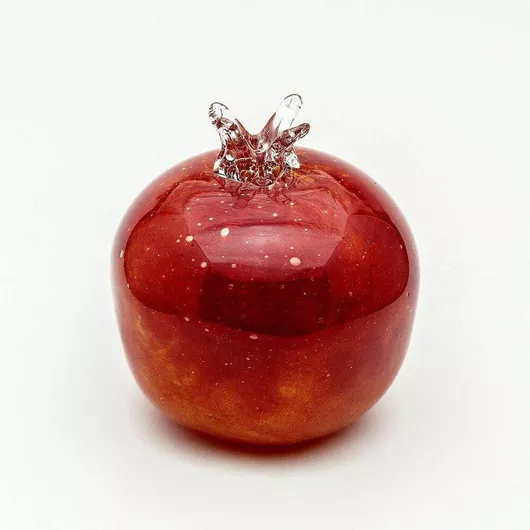 Γούρι Ρόδι από Γυαλί Κόκκινο