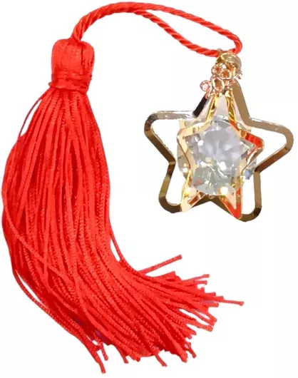 Γούρι Kalliopisilver 2025 Χειροποίητο Αστέρι από Γυαλί Χρυσό 5.5x5.5cm