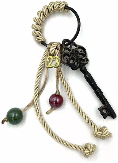 Κρεμαστό Γούρι Κλειδί Μαύρο 18cm