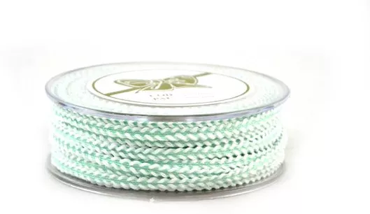 Κορδόνι Kappa Decor Βαμβακερό Πλακέ Πράσινο 6mm x 18m
