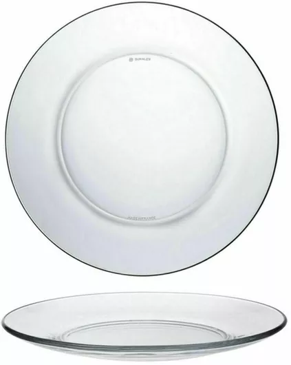 Πιάτο Duralex Γυάλινο Διάφανο με Διάμετρο 23.5cm 6τμχ Ρηχό