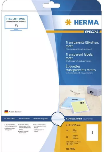 Αυτοκόλλητη Ετικέτα Herma Α4 210x297mm