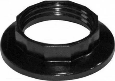 Adeleq Ανταλλακτική Ροδέλα για Φωτιστικά Ροδέλα Ε14 Με Σπείρωμα Μαύρο Μαύρη