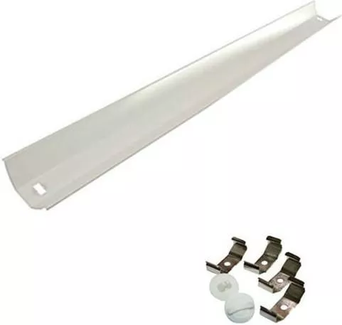 Aca Ανταυγαστήρας 2x60cm σε Λευκό Χρώμα FLER260