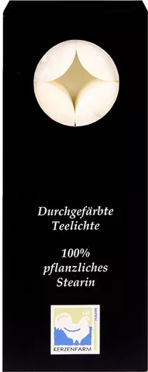 Ρεσώ Λευκό απο 100% Φυτική Στεατίνη - Kerzenfarm Hahn - 10τμχ