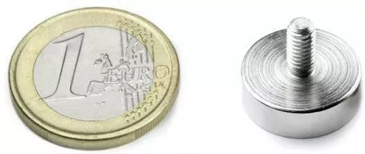 Μαγνήτης Νεοδυμίου Στρογγυλός με Δύναμη Έλξης 8kg