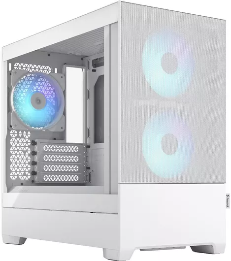 Fractal Design Pop Mini Air Gaming Mini Tower Κουτί Υπολογιστή με Πλαϊνό Παράθυρο και RGB Φωτισμό RGB White TG Clear