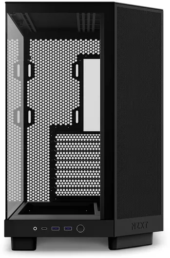 NZXT H6 Flow Gaming Midi Tower Κουτί Υπολογιστή με Πλαϊνό Παράθυρο Μαύρο