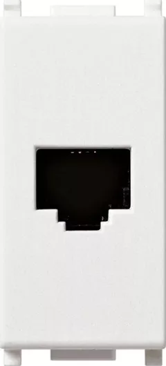 Πρίζα Τηλεφώνου Vimar 19320.B Arke Μονή χωρίς Πλαίσιο λευκό