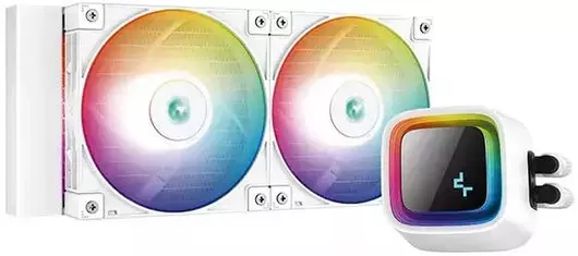 Υδρόψυξη Επεξεργαστή Deepcool LS520 Διπλού Ανεμιστήρα 120mm για Socket AM4/AM5/1700/1200/115x με ARGB Φωτισμό Λευκή