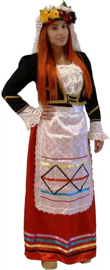 Παραδοσιακή Παιδική Φορεσιά Κερκυραία με 1 Σειρά Κολιέ