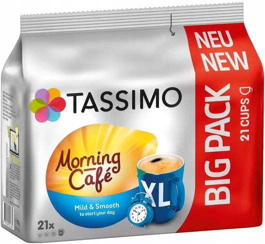 Tassimo Κάψουλες Espresso Morning Cafe Mild&Smooth Mild & Smooth Συμβατές με Μηχανή Tassimo 21caps