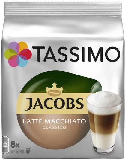 Κάψουλες Machiatto Tassimo Κάψουλες Latte Για Μηχανή Tassimo Jacobs (8 τεμ)
