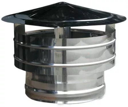 Αντιανεμικό Καπέλο Καμινάδας Βαρελάκι ΙΝΟΧ Φ200