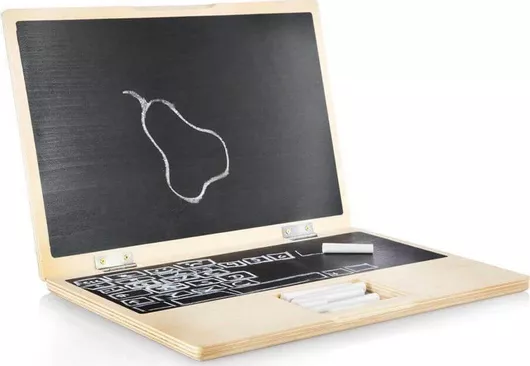 Donkey Ξύλινος Πίνακας Κιμωλίας-Laptop