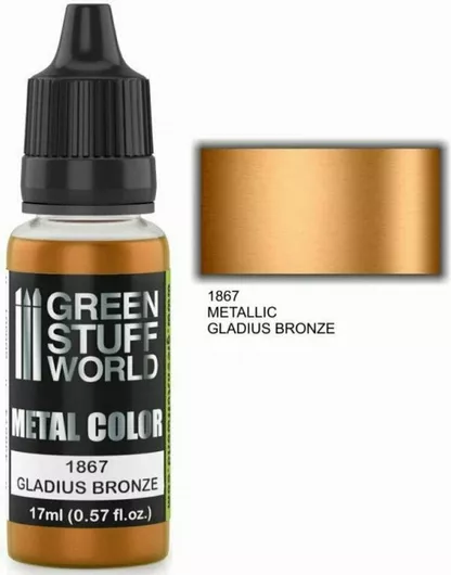 Χρώμα Μοντελισμού Green Stuff World Metal Color Gladius Bronze 17ml