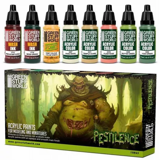Χρώματα Μοντελισμού Green Stuff World Paint Σετ 8τμχ