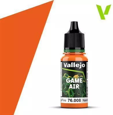 Χρώμα Μοντελισμού Acrylicos Vallejo Game Air Orange Fire 18ml