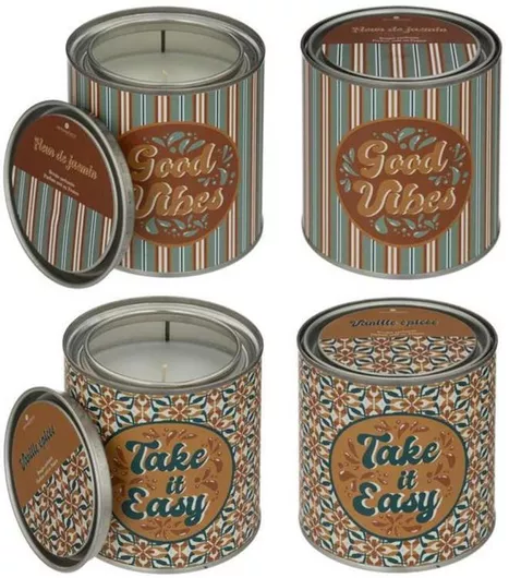 Αρωματικό Κερί Plastona σε Βάζο (Διάφορα Χρώματα)