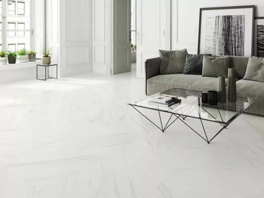 Πλακάκι 40Χ120cm Μπάνιου Τύπου Μαρμάρου Λευκό Tasos Rectificado Baldocer