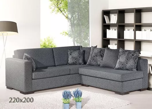 Καναπές Γωνιακός με Αναστρέψιμη Γωνία 220x200cm