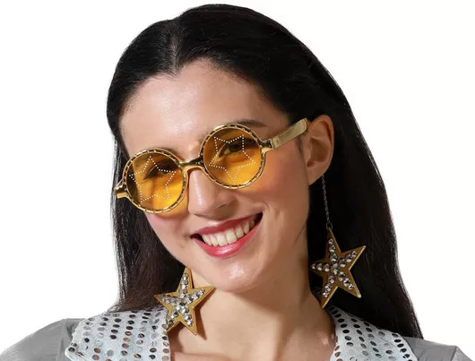 Αποκριάτικο Αξεσουάρ Γυαλιά Golden Stars