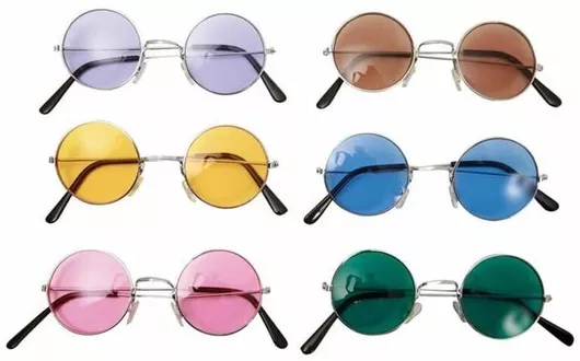 Αποκριάτικο Αξεσουάρ Γυαλιά 60's (Διάφορα Χρώματα)