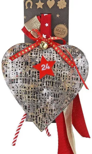 Synchronia Καρδιά Κρεμαστό Γούρι Ασημί 2024