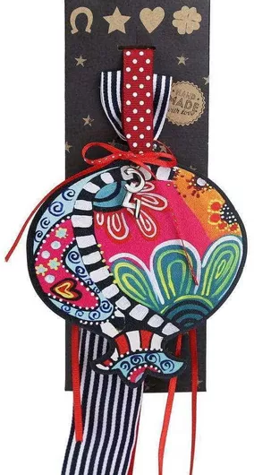 Synchronia Funky-Λουλούδια Κρεμαστό Γούρι Ρόδι Πολύχρωμο 2024