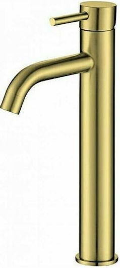 Μπαταρία Νιπτήρα Karag Artemis Αναμεικτική Ψηλή Ρετρό Χρυσή