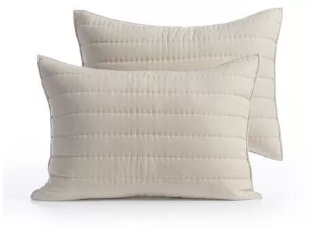 Μαξιλαροθήκη Nef-Nef Πολυεστέρας Μονόχρωμη Σετ 2τμχ 72x52cm Μπεζ