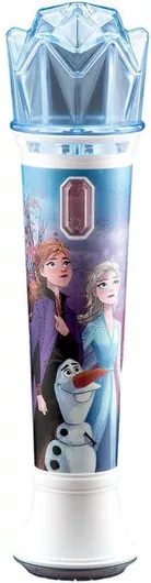 Μουσικό Παιχνίδι Lilliputiens Ασύρματο Μικρόφωνο Karaoke Frozen με Μουσική/Φωτισμό/Ηχητικά Εφέ Σιελ/Λευκό για 5+ Ετών